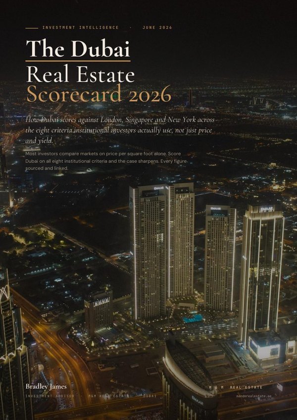 The Dubai Scorecard &mdash; Dubai investment guide cover