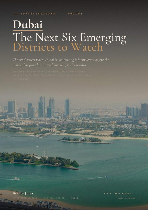 The Next Six Districts &mdash; Dubai investment guide cover