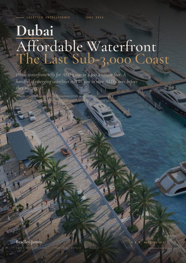 Affordable Waterfront &mdash; Dubai investment guide cover