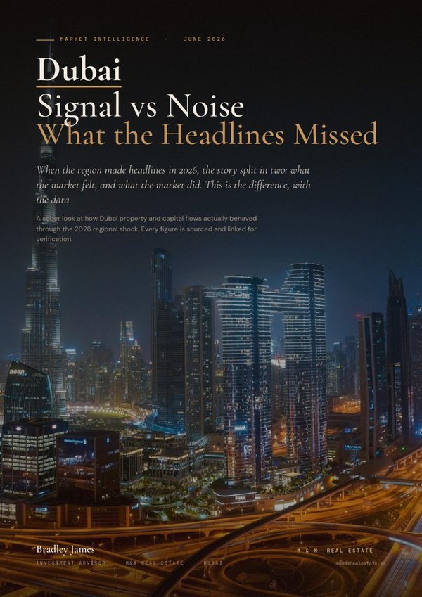 Signal vs Noise &mdash; Dubai investment guide cover