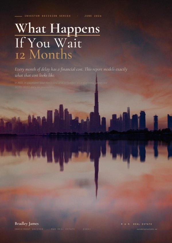 The Cost of Waiting &mdash; Dubai investment guide cover