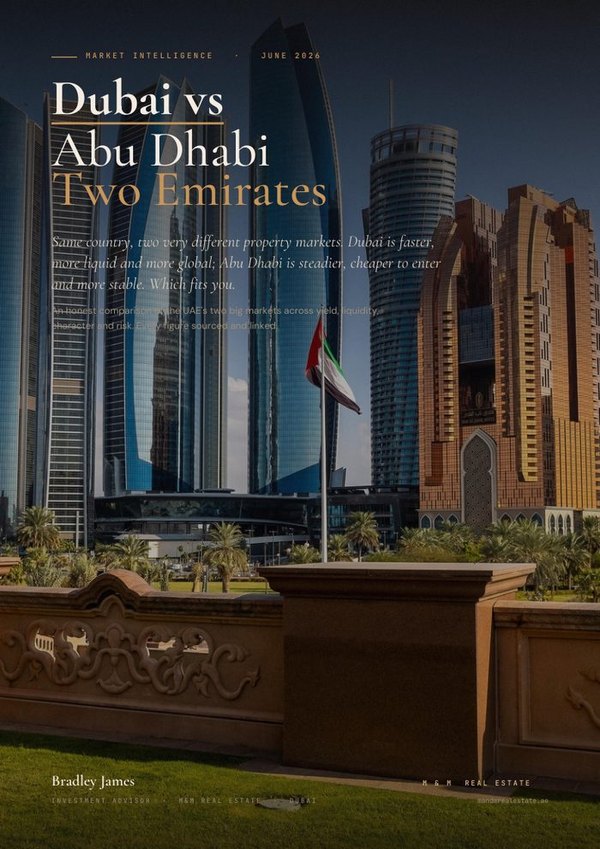 Dubai vs Abu Dhabi &mdash; Dubai investment guide cover