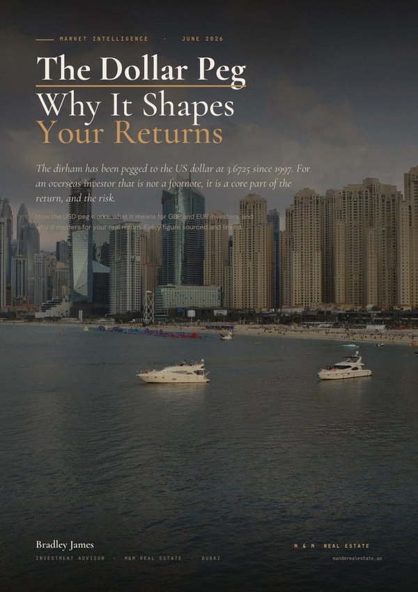 The Dollar Peg &mdash; Dubai investment guide cover