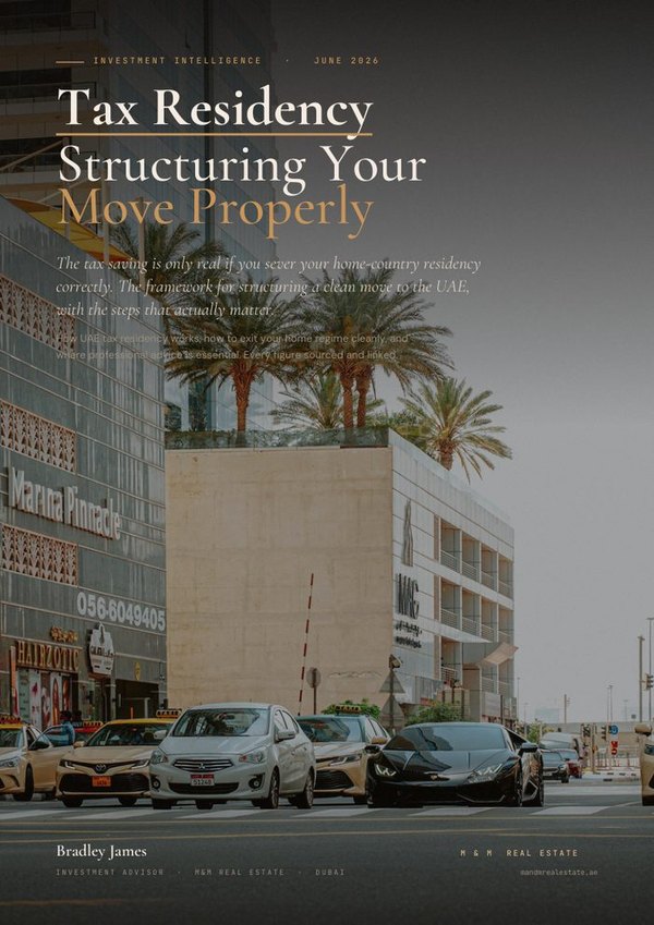 Tax Residency &mdash; Dubai investment guide cover