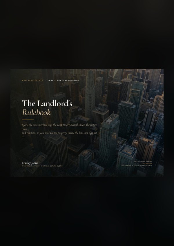 The Landlord's Rulebook &mdash; Dubai investment guide cover