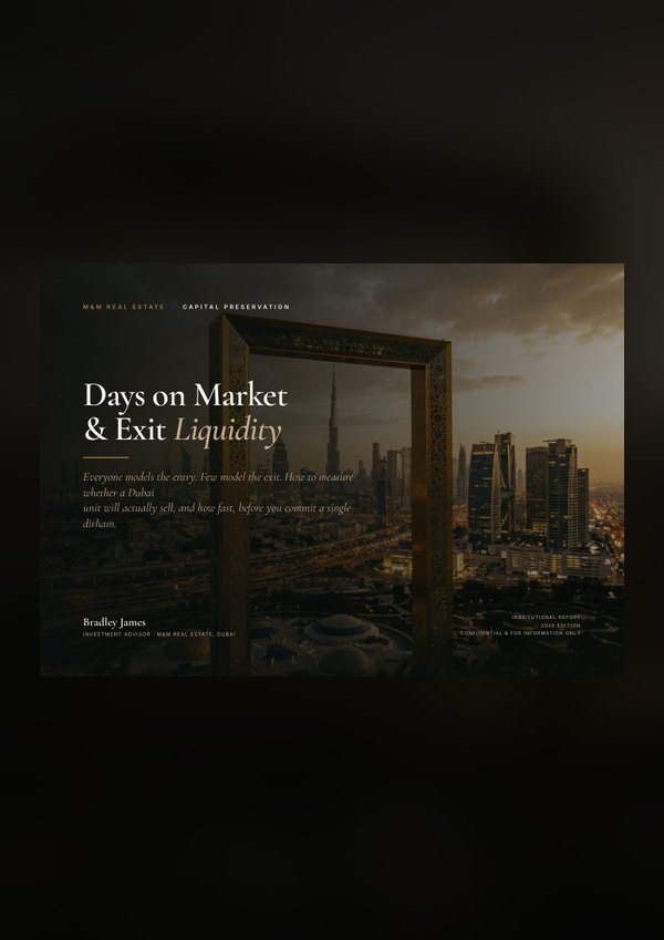 Days on Market & Exit Liquidity &mdash; Dubai investment guide cover