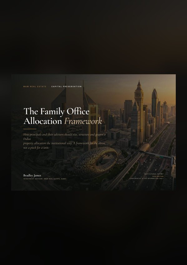 The Family Office Framework &mdash; Dubai investment guide cover