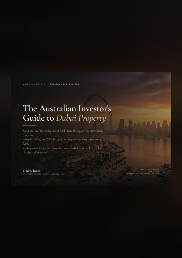 The Australian Investor's Guide &mdash; Dubai investment guide cover